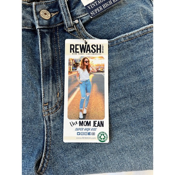 ReWash Mom Jeans Vintage Super High Rise Women’s Sz. 7/28 - Picture 2 of 7